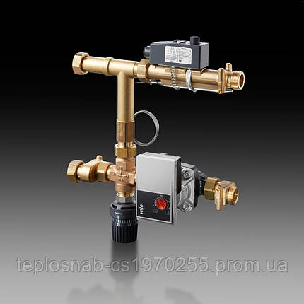 Змішувальний вузол для теплої підлоги KERMI Xnet STANDART ECM + WILO YONOS PARA RS, фото 2