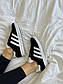 Чоловічі кросівки Adidas Gazelle Black/White (чорно-білі) низькі стильні замшеві кроси літо-осінь AS027, фото 6