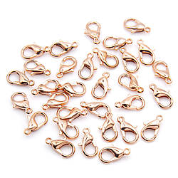 Карабін в упаковці +-50 шт. 12 мм Рожеве золото