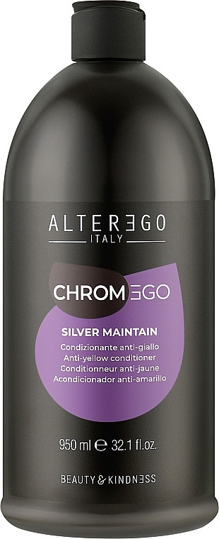 Кондиціонер проти жовтизни волосся Alter Ego Chromego Silver Maintain 950 мл (Оригінал)