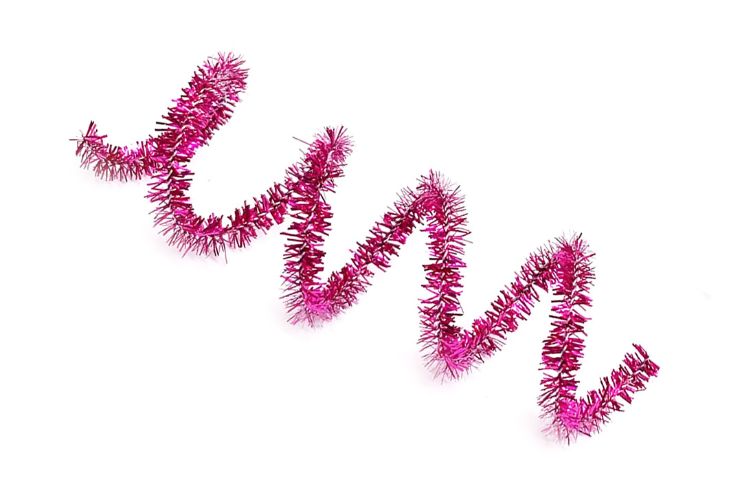 Синельний дріт, 30 см, блискучий темно-рожевий, фото 1