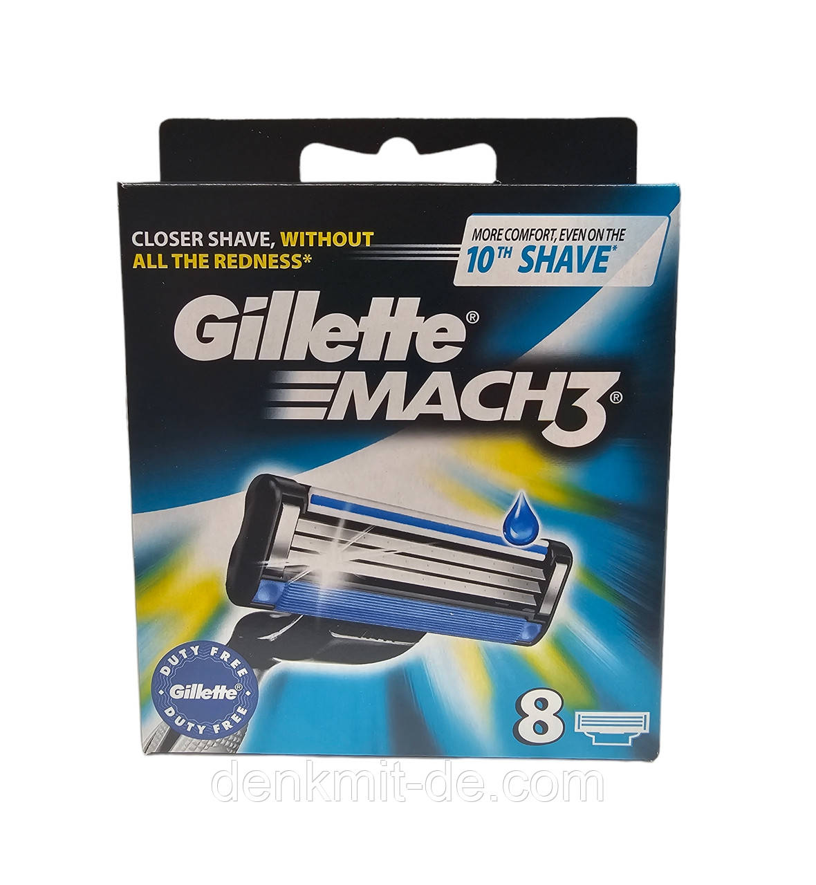 Змінна касета для гоління Gillette Mack 3 на 3 леза, 8 насадок