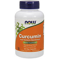 Куркума NOW Foods Curcumin 60 Veg Caps ES, код: 7518328