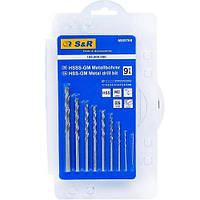 Набір свердл по металу S&R Meister 9 шт