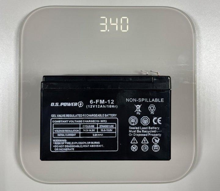 Гелевий акумулятор глибокого розряджання DS POWER 12 V 12 Ah/10Hr GEL (3,4 кг)