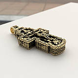 Золотий православний хрест  ▫️Розмір 60/30 мм, фото 4