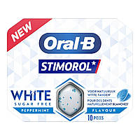 Жвачка Stimorol Oral-B White Peppermint Без сахара 10s 17g