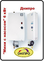 Електричний котел Дніпро міні з насосом КЕТ 6 кВт 380 Вт, фото 1