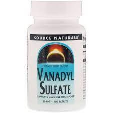 Vanadyl Sulfate Source Naturals, 100 таблеток