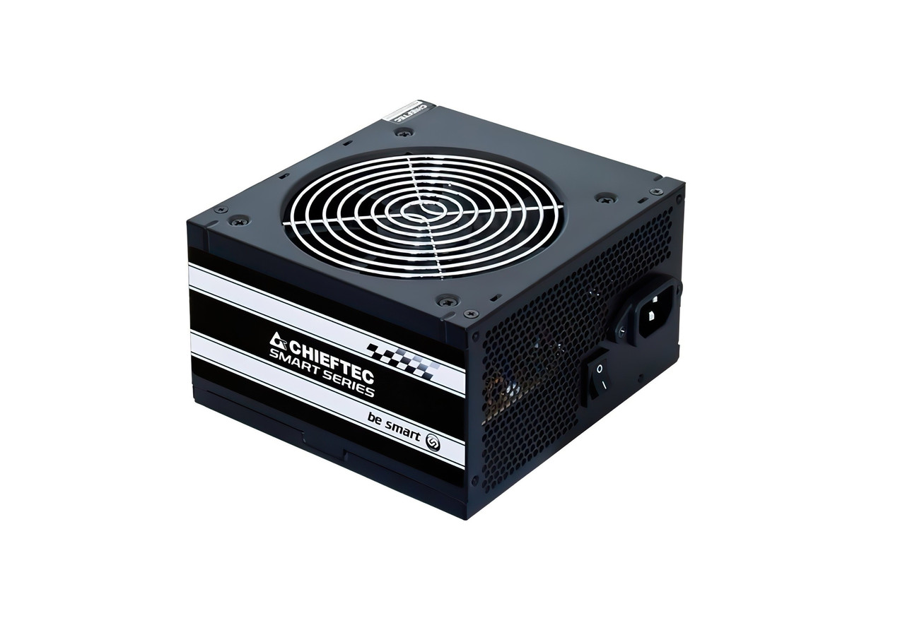 Chieftec Блок живлення RETAIL Smart GPS-600A8,600W,12cm fan,eff. >85%,24+8pin(4+4),2xMolex,4xSATA,2xPCIe