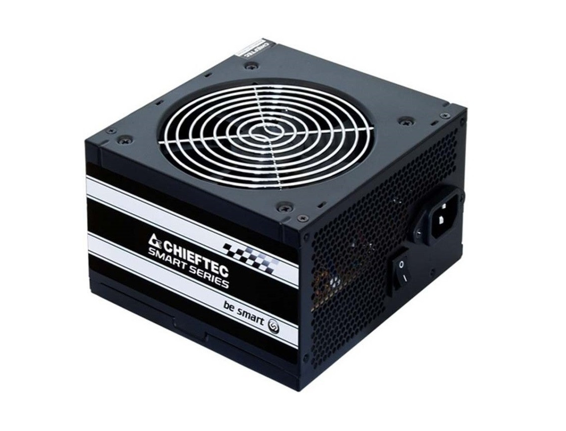 Chieftec Блок живлення Smart (500W), >85%, 120мм, 1xMB 24pin(20+4), 1xCPU 8pin(4+4), 2xMolex, 3xSATA, 1xPCIe