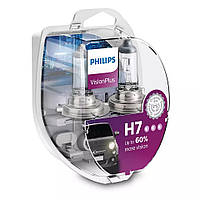 Комплект галогеновых ламп PHILIPS 12972VPS2 H7 55W 12V PX26d VisionPlus