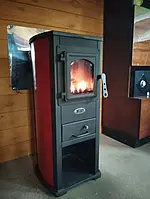 Піч буржуйка на дровах з регулюванням швидкості згоряння 7 Квт сталева-чавунна піч буржуйка дачна, фото 4