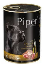 Консерва для собак DN PIPER ADULT з курячими серцями та коричневим рисом, 400 г