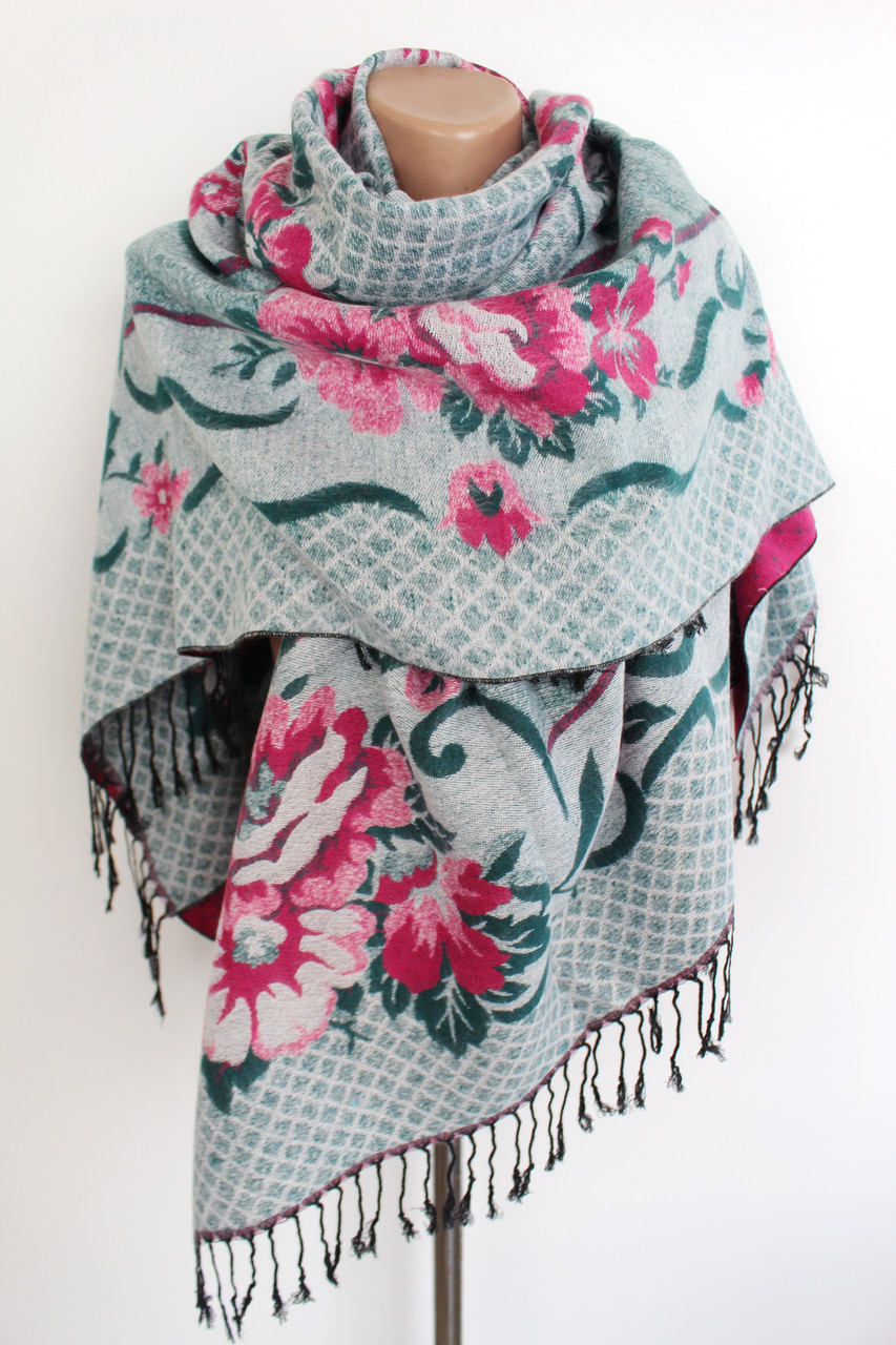 Кашемірова тепла хустка "Вірма" 215002, фото 1