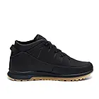 Чоловічі шкіряні теплі зимові черевики кросівки Fila Black Classic натуральна шкіряна хутряна підкладка та устілка, фото 7