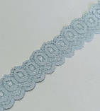 Мереживо стрейч світло блакитне ширина 2,5см, фото 2