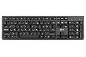 Класична бездротова Клавіатура для комп'ютера 2E KS260 WL Black