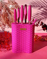 Набор ножей Edenberg EB-11025-Pink 7 предметов розовый c