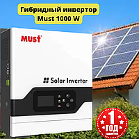 Гибридный инвертор 1000W 12V ИБП Must преобразователь чистый синус под солнечные панели