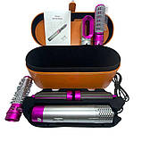 Фен стайлер 5 в 1 в подарунковій коробці HAIR BRUSH щітка з насадками для завивки та укладання волосся, фото 10