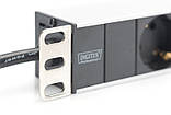 Digitus Блок розеток 1U, 8xSchuko, 16A, 250V, вилка Schuko, фото 5