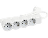 Legrand Подовжувач стандарт, 4хSchuko, 16А, 3м, білий/сірий, фото 5