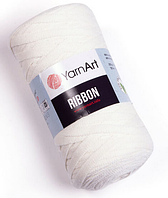 Пряжа Ribbon Yarnart-752 молочний