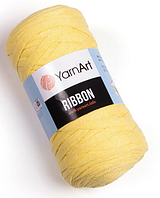 Пряжа Ribbon Yarnart-754 світло-жовтий