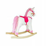Єдиноріг гойдалка інтерактивна Біло-рожева, фото 2