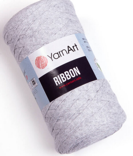 Пряжа Ribbon Yarnart-756 світло-сірий, фото 1