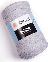 Пряжа Ribbon Yarnart-757 сірий