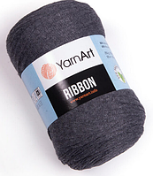 Пряжа Ribbon Yarnart-758 темно-сірий