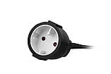 2E Мережевий подовжувач 1XCEE7/17, 2G*1.0мм, 10м, black, фото 4