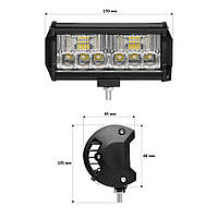 Світлодіодна фара StarLight JR-K-36W 12-24 V combo