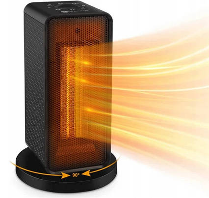 Портативний керамічний тепловентилятор PTC-1500P1 Black, Amazon, Німеччина, фото 1