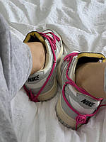 Рожеві кросівки жіночі Jaquemus x Nike Humara Pink. Яскраві жіночі кроси Найк., фото 5