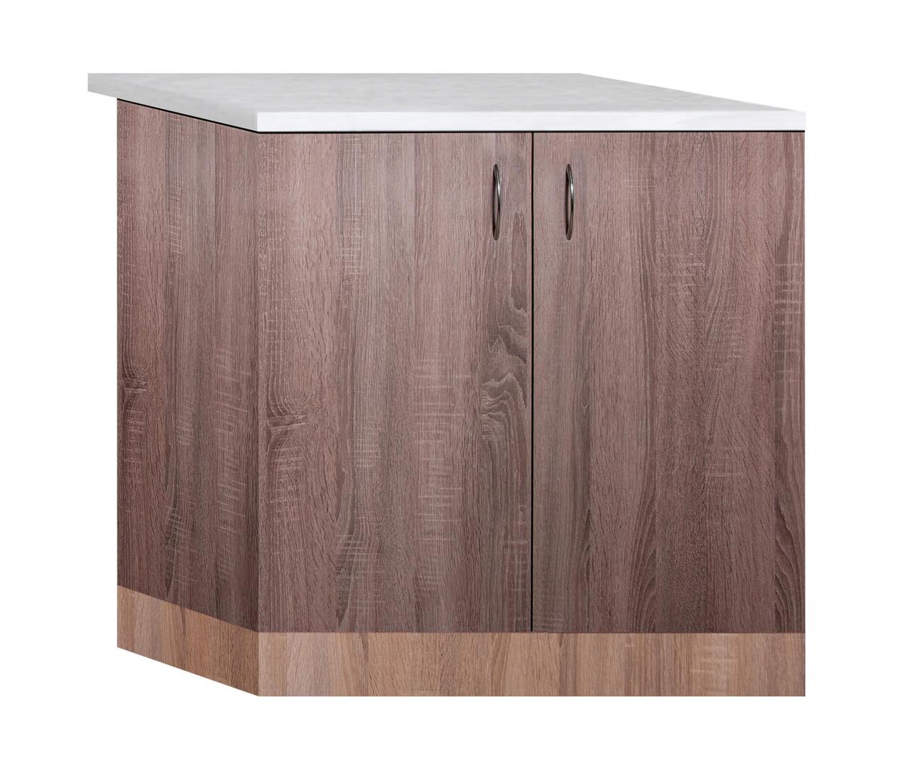 Тумба-мийка (двохдверна) без мийки зі стільницею 1-ї категорії (складська програма) 0,9 МАКСІ-Мібель Дуб, фото 1