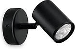 WiZ Світильник точковий накладний розумний IMAGEO Spots, 1х5W, 2200-6500K, RGB, Wi-Fi, чорний, фото 7
