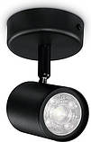 WiZ Світильник точковий накладний розумний IMAGEO Spots, 1х5W, 2200-6500K, RGB, Wi-Fi, чорний, фото 10