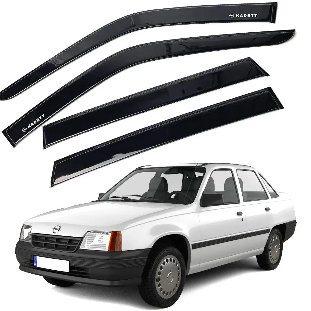 Дефлектори вікон вітровики Opel Kadett E Седан 1984-1993 (скотч) AV-Tuning