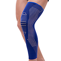 Бандаж эластичный удлинённый компрессионный на голень и колено Knee compression sleeve SIBOTE 1 шт