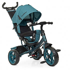 Велосипед дитячий M 3113-21L три кол. EVA (12/10), колясочний, смарагд льон, Toyman