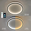 Керована світлодіодна люстра Luminaria ORIENT ACRYLIC 80W WHITE з пультом і додатком для смартфону R-APP-490х62-WHITE-220-IP20, фото 3