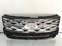 Решетка радиатора grill Ford Explorer 17-19 JB5Z-8200-AK серебро