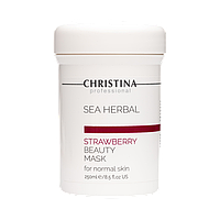 Клубничная маска красоты для нормальной кожи Christina Sea Herbal Beauty Mask Strawberry, 250 мл