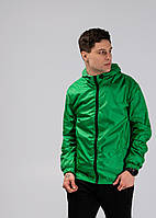 Мужская ветровка весенняя осенняя летная куртка легкая зеленая