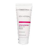 Клубничная маска красоты для нормальной кожи Christina Sea Herbal Beauty Mask Strawberry, 60 мл