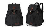 Жіночий рюкзак міський Макрос 0823 вологостійкий зносостійкий 15л колір чорний, фото 2