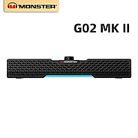 Портативная беспроводная колонка MONSTER GAME AIRMARS G02MK II, Bluetooth, с RGB подсветкой, 1200 mAh, black